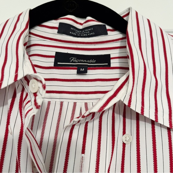 Like New Faconnable 100% Cotton Button Down Shirt - Medium - Picture 3 of 6
